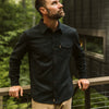 mens best Gunnison Wool Blend Solid Flannel Charcoal