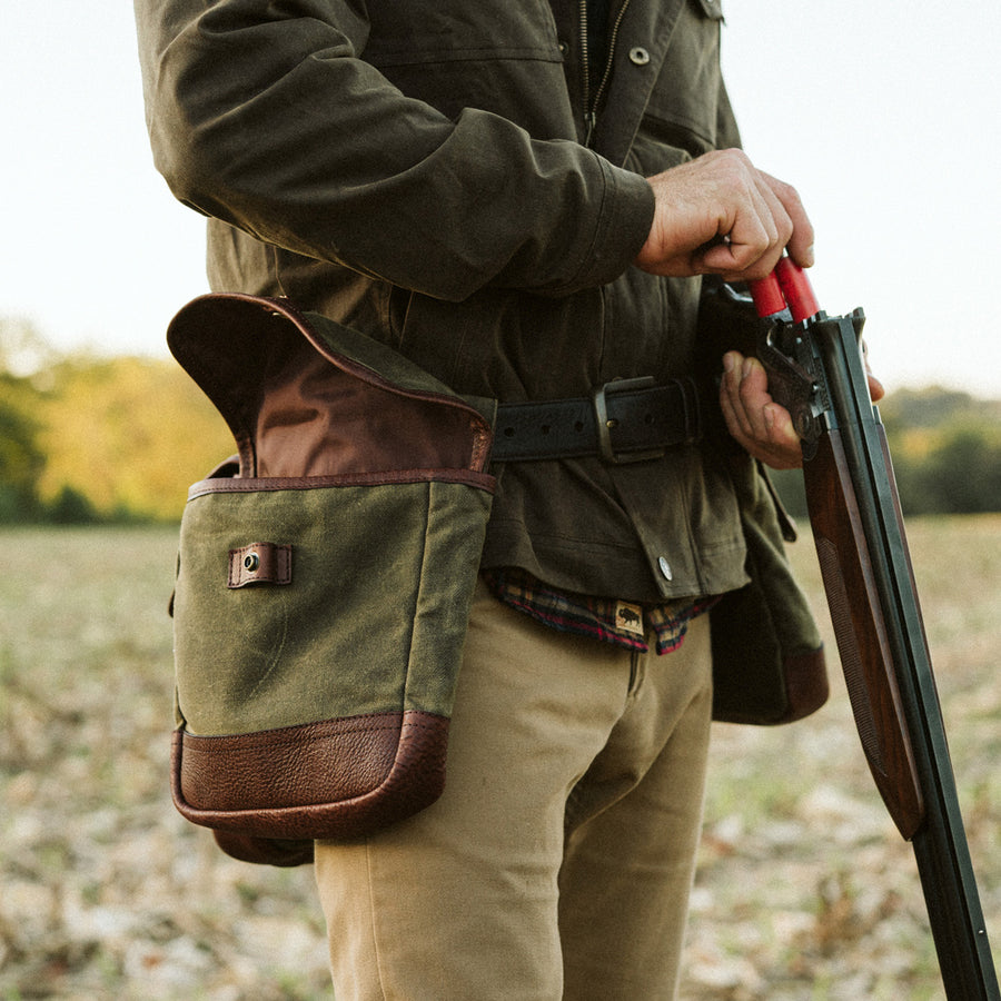 Dakota Trap and Field Bird Shooting Bags | Waxed Canvas and Leather
