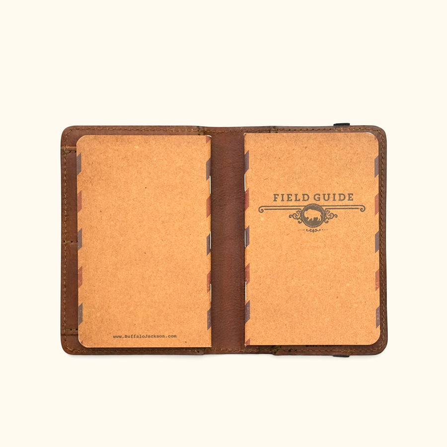 Vintage Leather Passport and Travel Wallet | Chestnut Brown