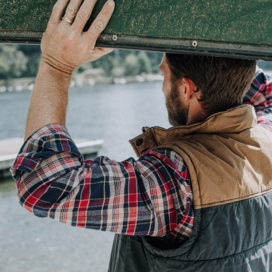 Hudson Vest - Navy and Khaki 