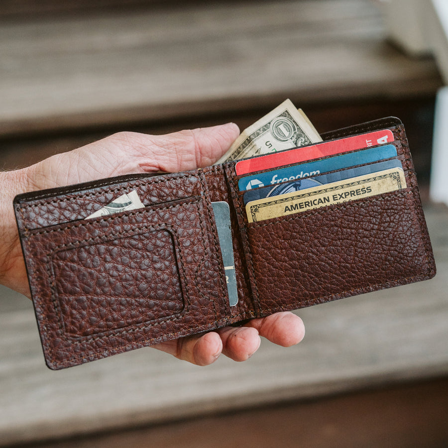 Leather Wallet - Buffalo Grain