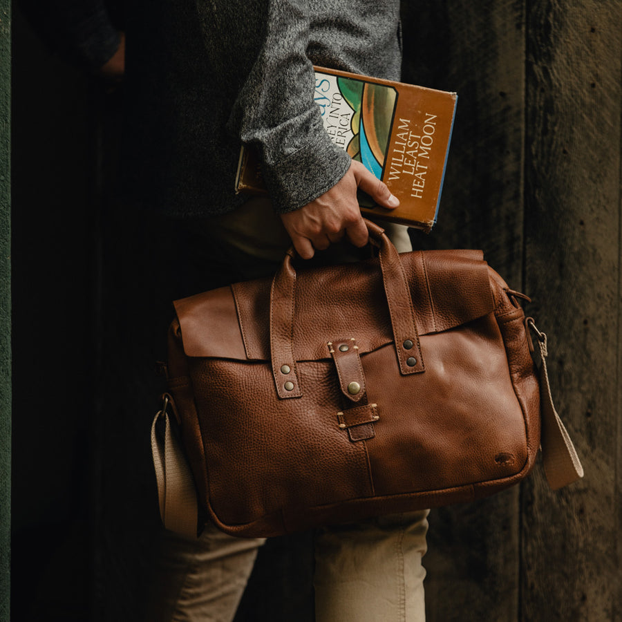 walker leather briefcase bag buffalo jackson