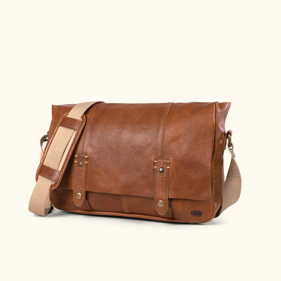 vintage leather messenger bag buffalo jackson